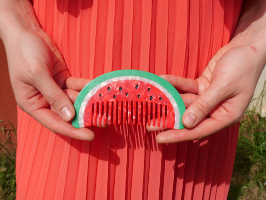Peigne à cheveux - Pastèque