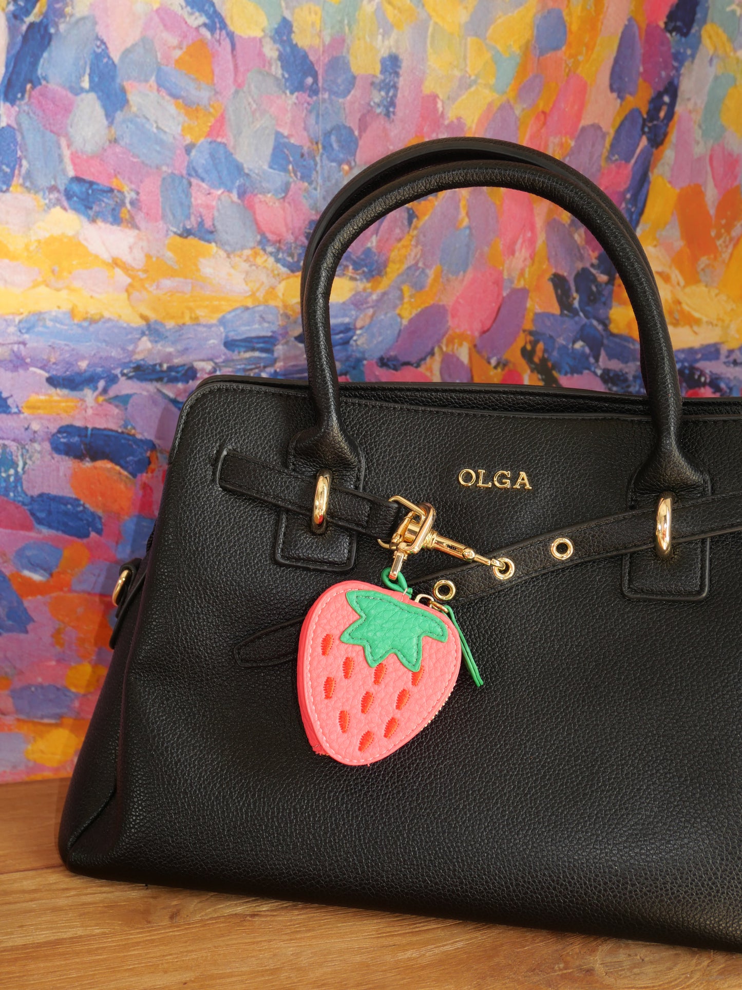Bijou de sac Fraise — Mini porte-monnaie