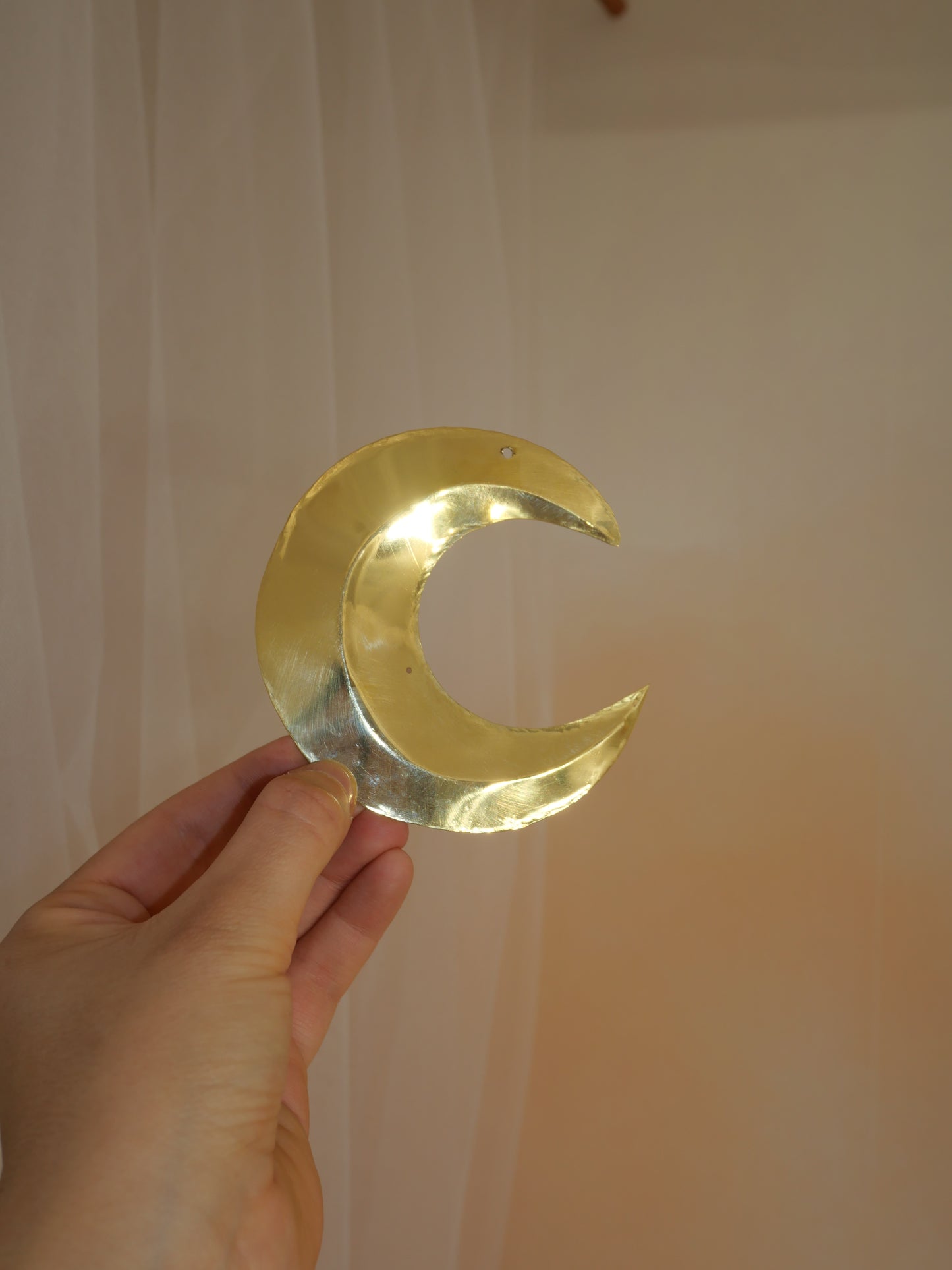 Lune murale en laiton - S / M / L  – faites main