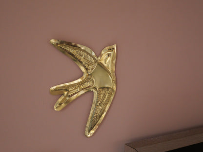 L'hirondelle murale en laiton – fait main