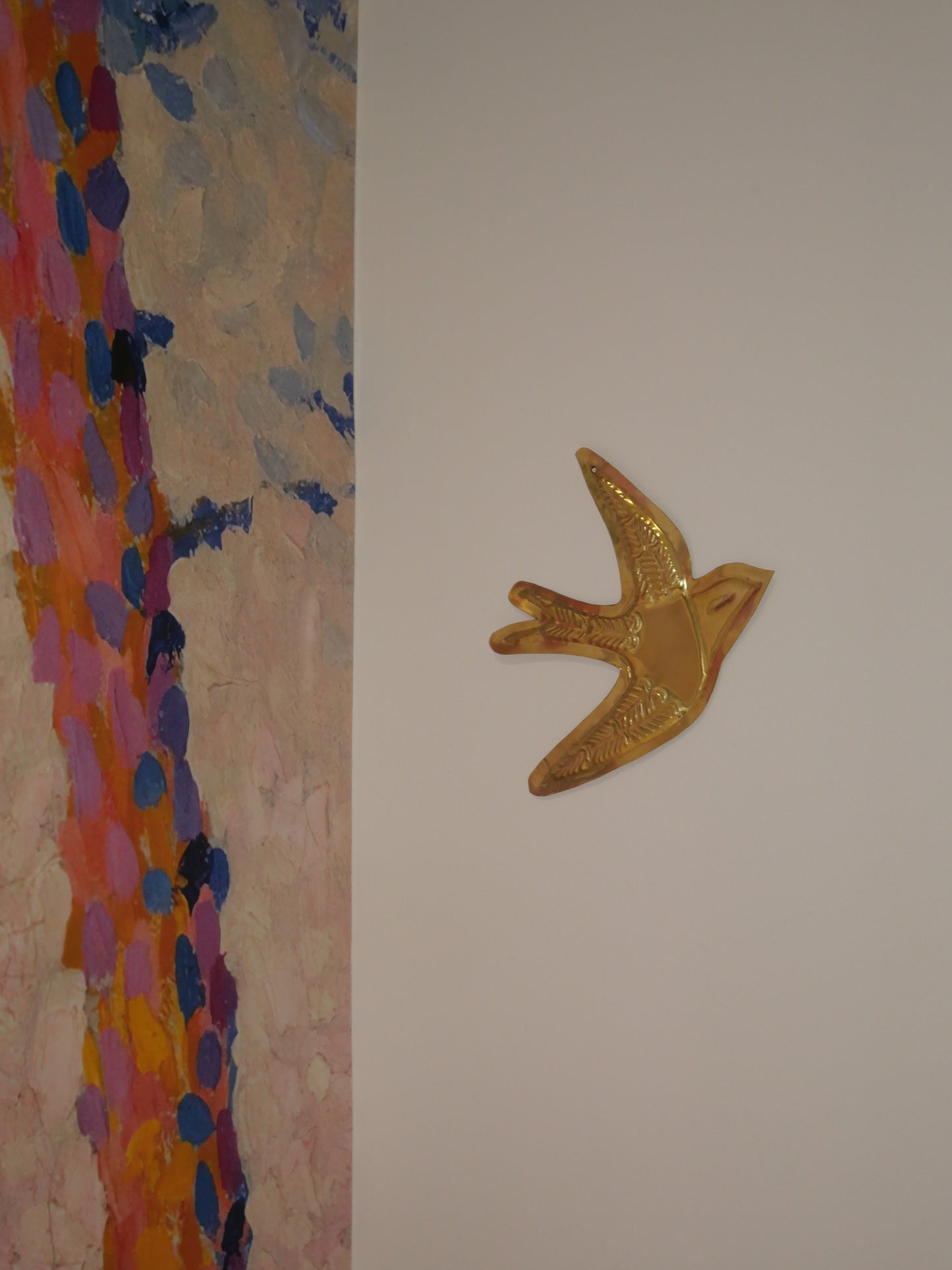 L'hirondelle murale en laiton – fait main