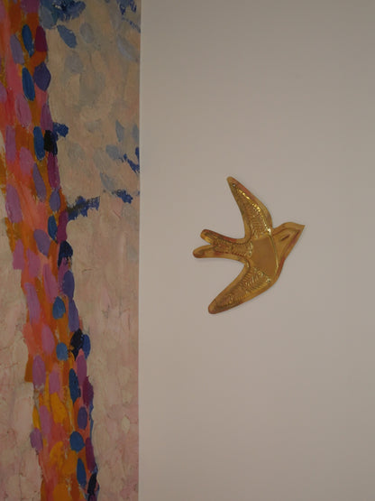 L'hirondelle murale en laiton – fait main
