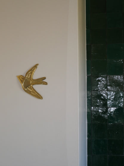 L'hirondelle murale en laiton – fait main