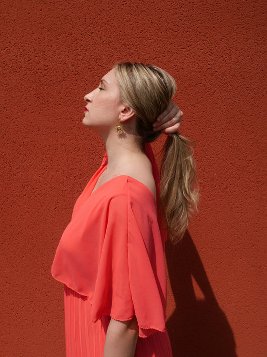 Boucles d’oreilles Soleil — Acier inoxydable