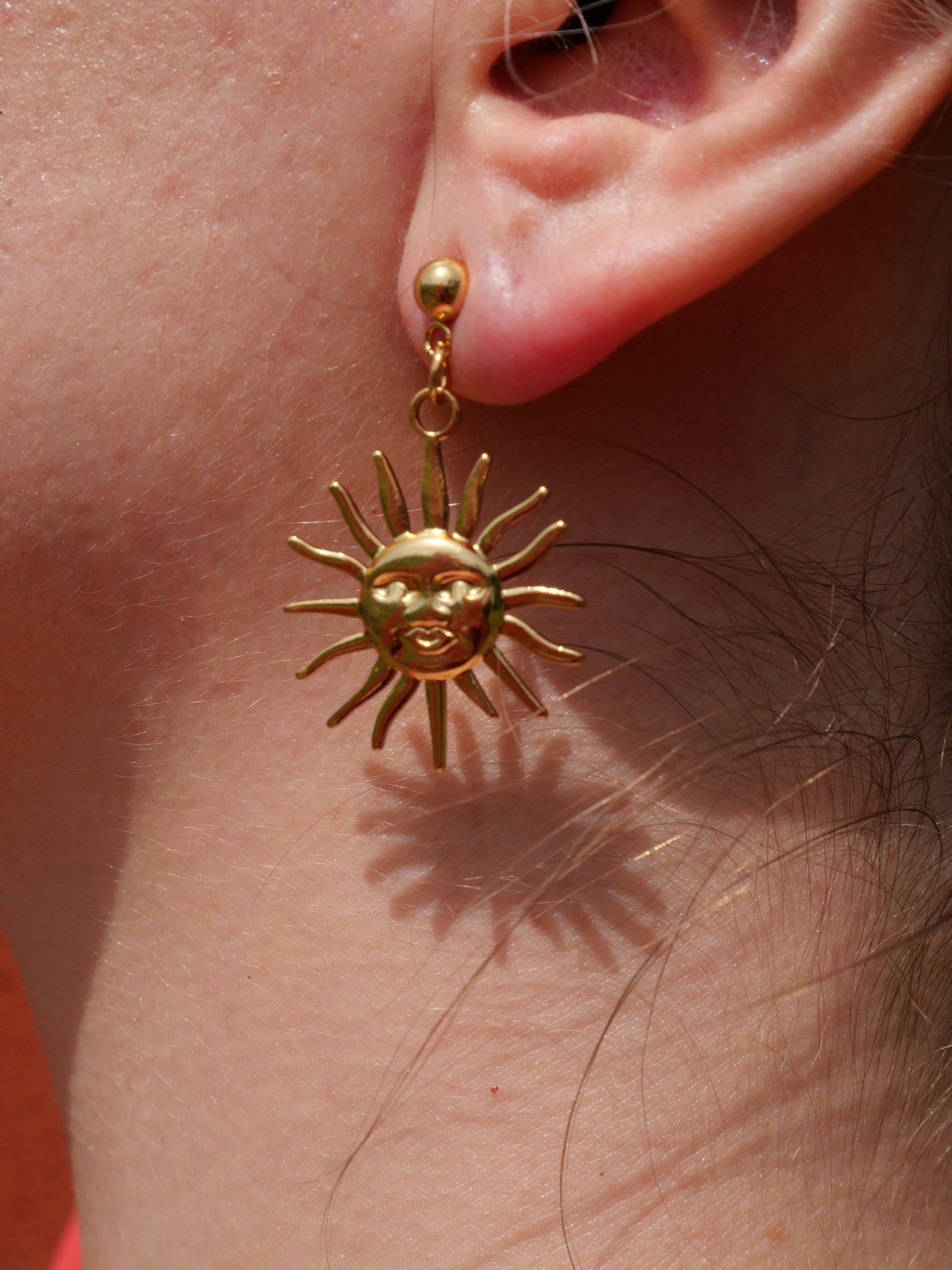 Boucles d’oreilles Soleil — Acier inoxydable