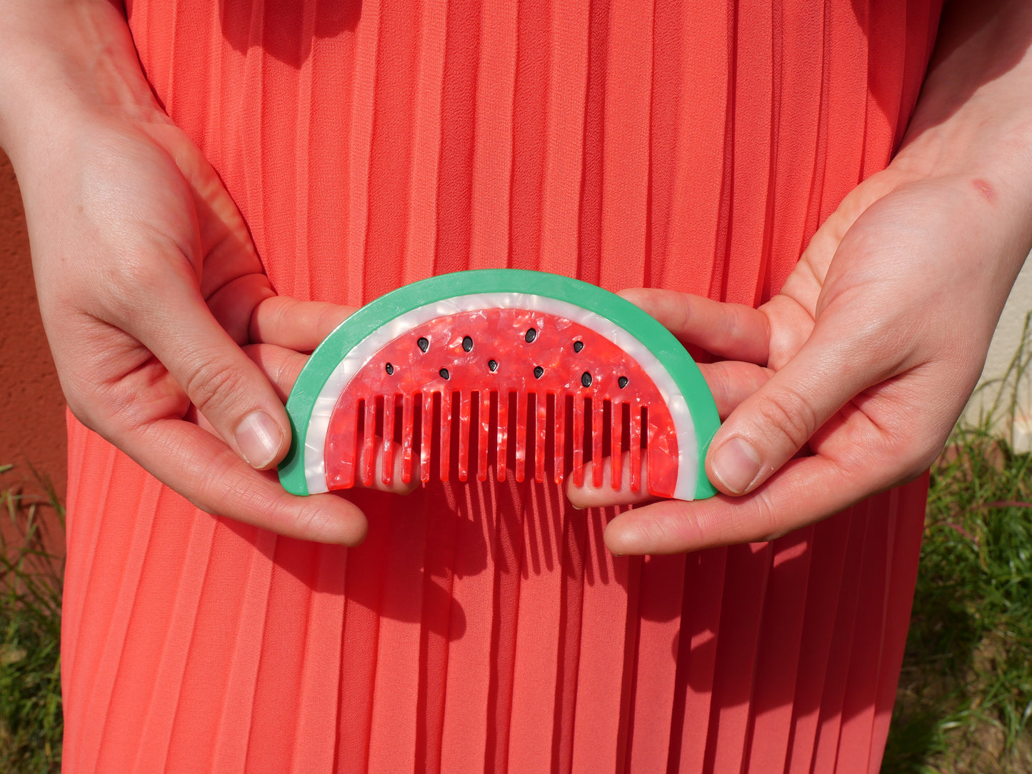 Peigne à cheveux - Pastèque