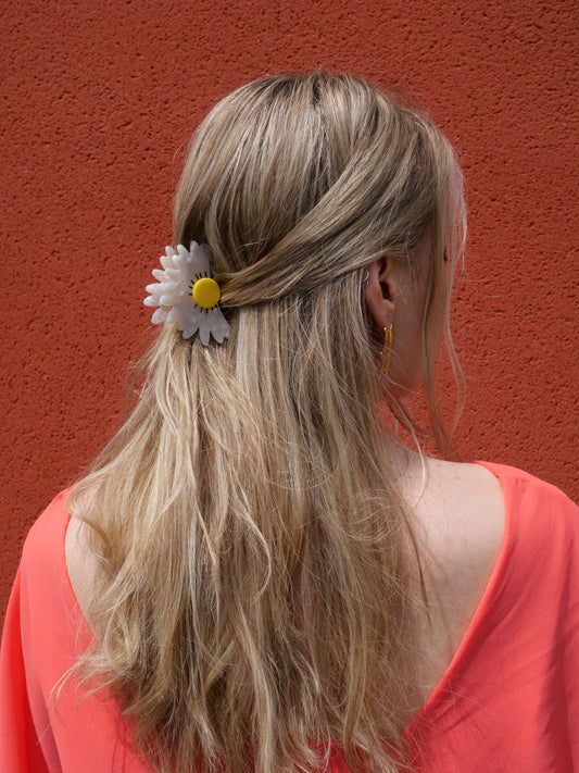 La marguerite - Pince à cheveux fantaisie — Format M