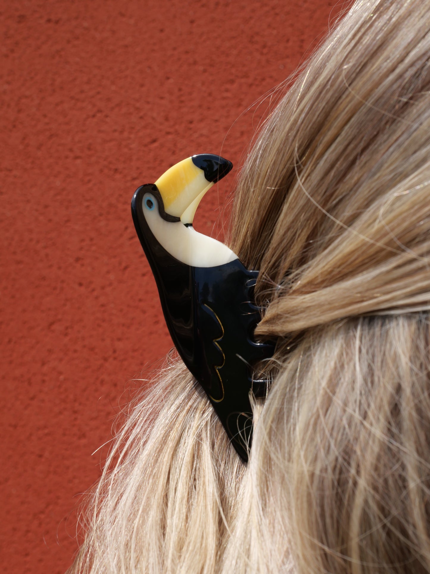 La pélican - Pince à cheveux fantaisie — Format M