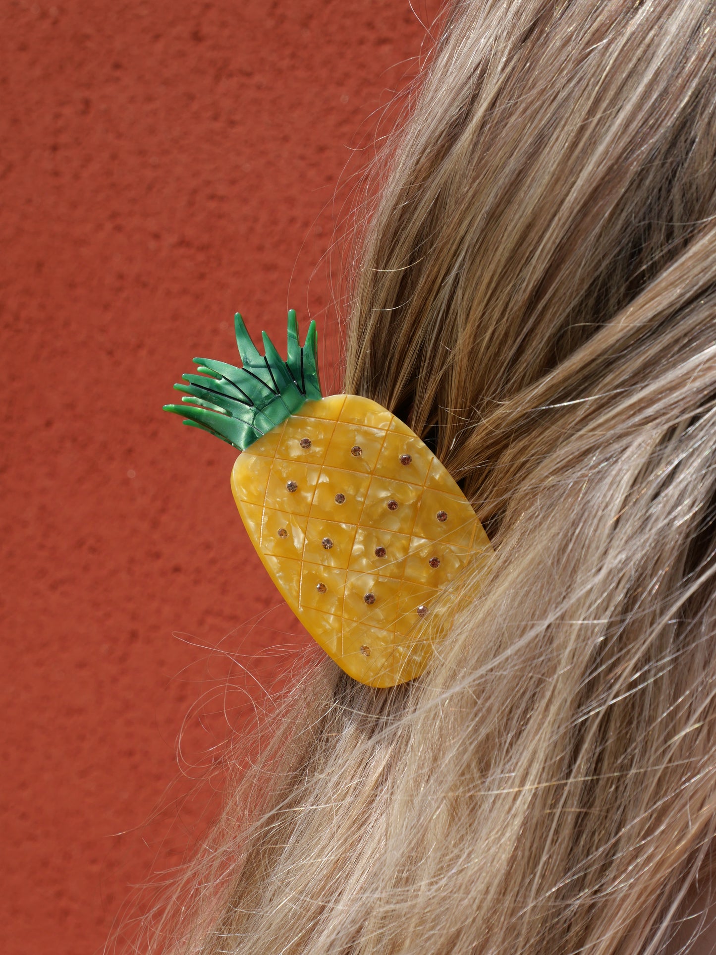 L'ananas - Pince à cheveux fantaisie — Format M