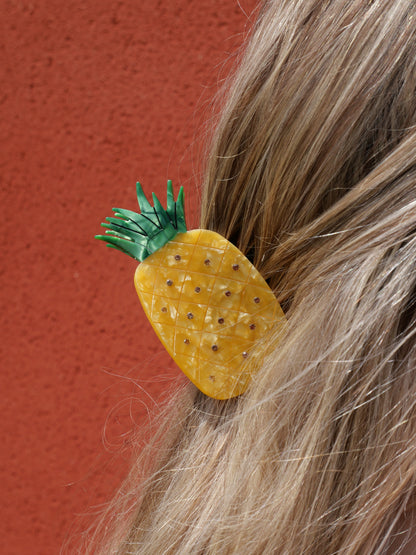L'ananas - Pince à cheveux fantaisie — Format M