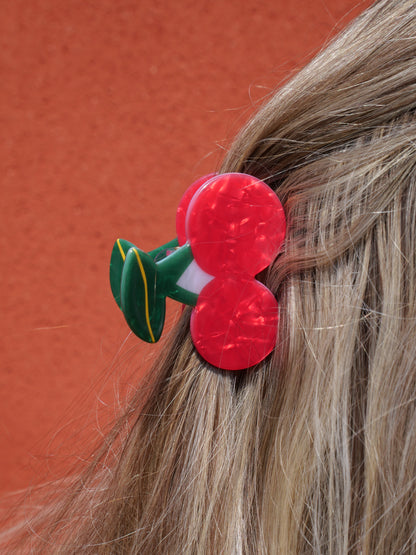 Cerises - Pince à cheveux fantaisie — Format M