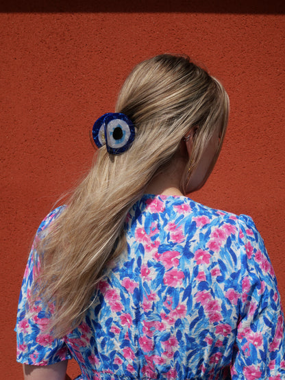Oeil grec - Pince à cheveux fantaisie — Format M