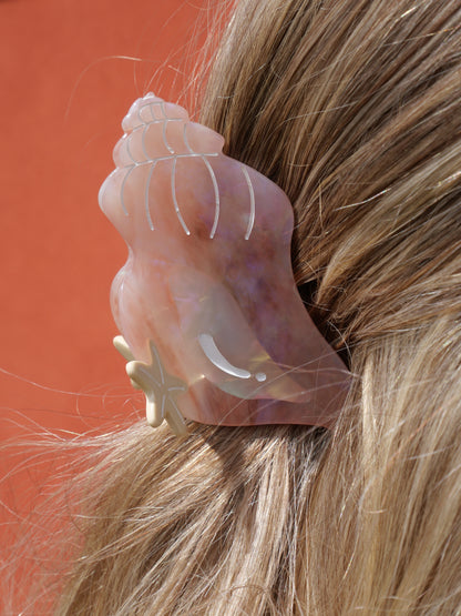 La coquille - Pince à cheveux fantaisie — Format M