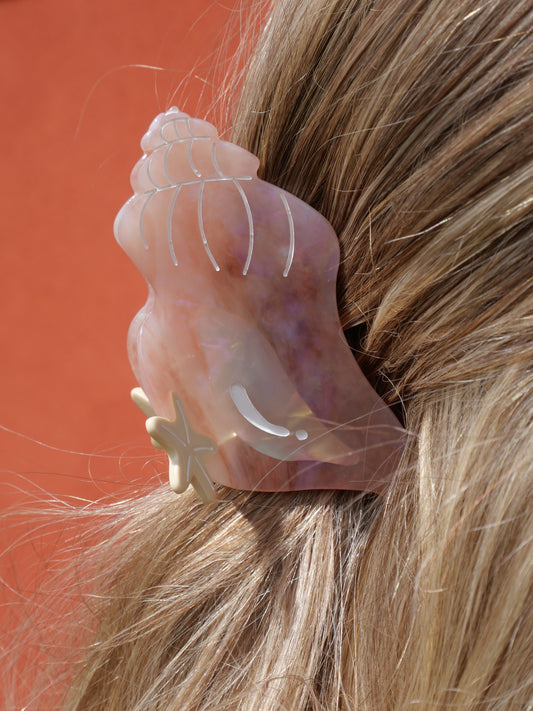 La coquille - Pince à cheveux fantaisie — Format M