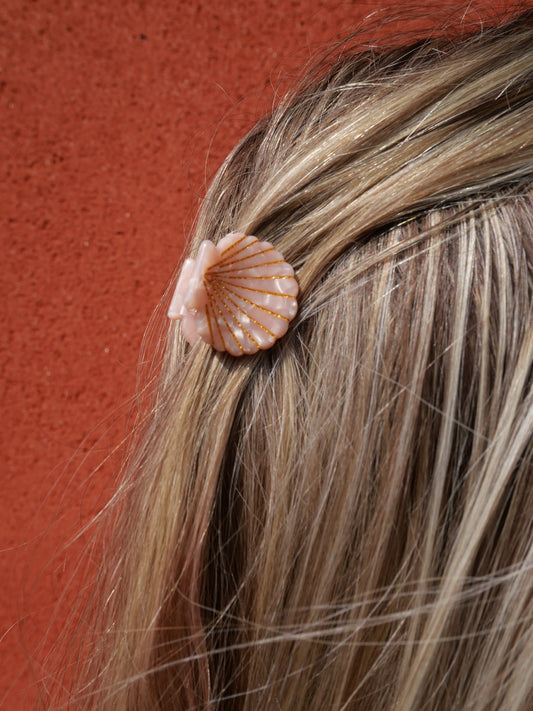 Les petites coquilles St Jacques - Rose - Pinces à cheveux fantaisie — Format XS