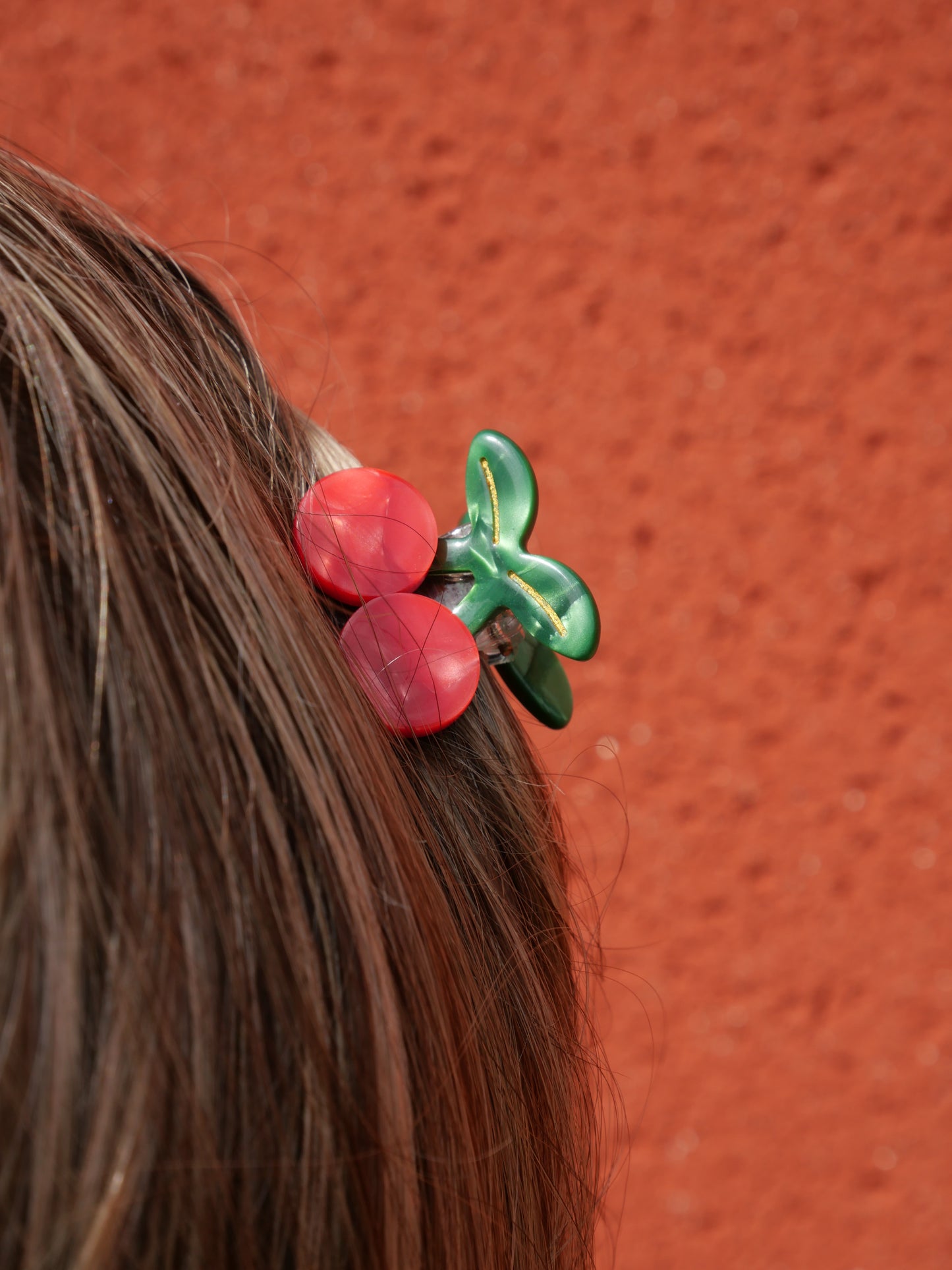 Les petites cerises - Pinces à cheveux fantaisie — Format XS