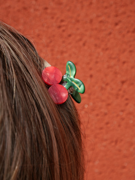 Les petites cerises - Pinces à cheveux fantaisie — Format XS