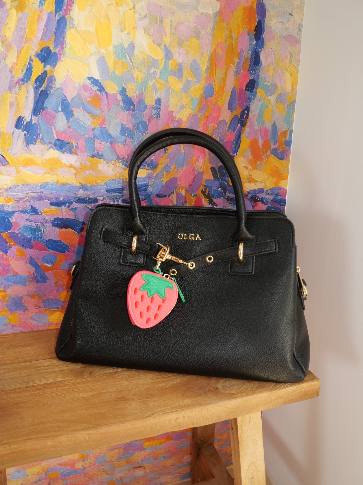 Bijou de sac Fraise — Mini porte-monnaie