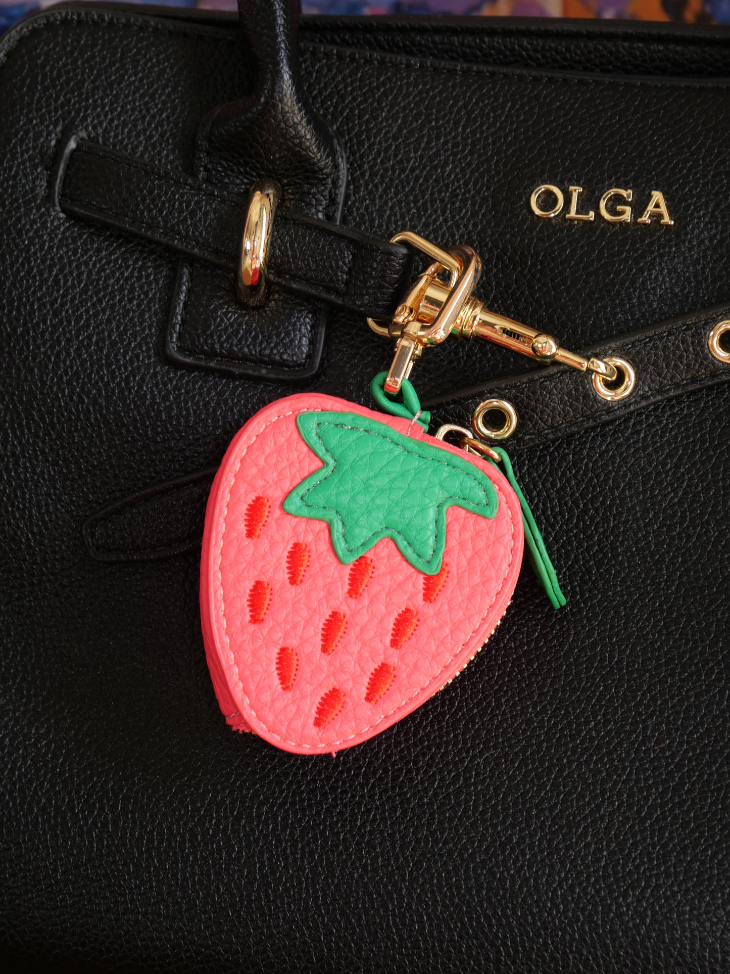 Bijou de sac Fraise — Mini porte-monnaie