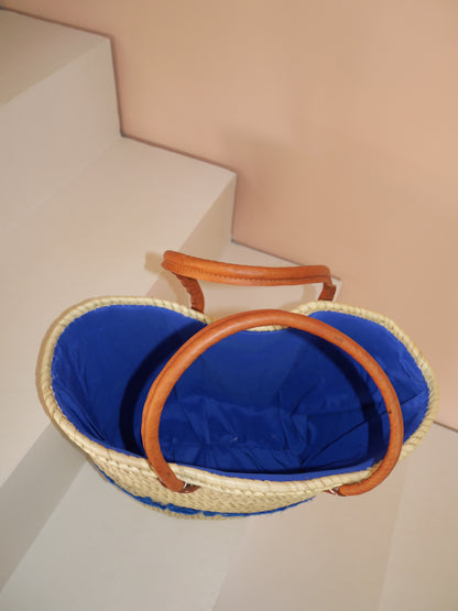 Sac en osier Méditerranean girl | Cabas de plage triangulaire