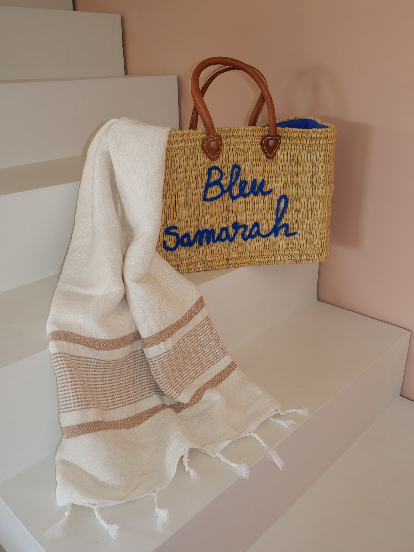 Fouta de plage blanche
