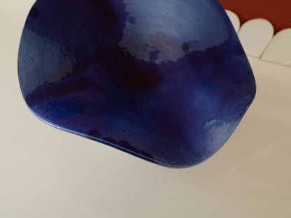 Modèle en stock - La Coupe est pleine – coupe de fruits blanc et émaillée en bleu - version M
