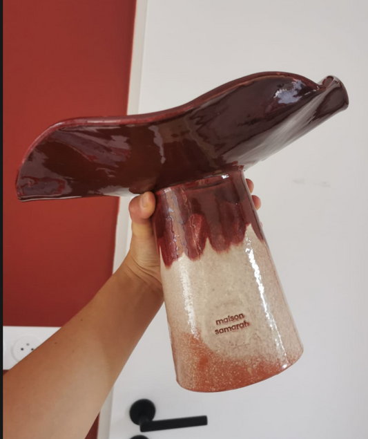 coupe de fruits - M - bordeaux - dégradé
