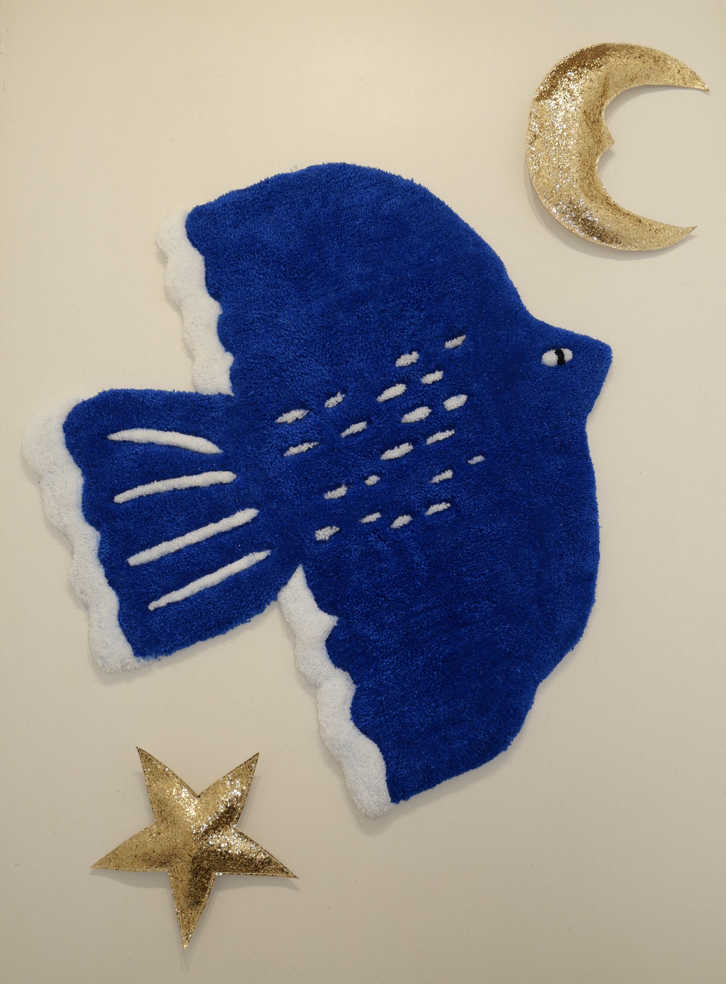 Tapis tufté L’Oiseau Bleu de maison samarah – fait main